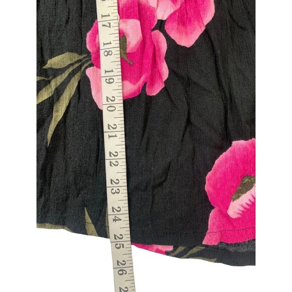 George Women's Black with Pink Flowers Top & Skirt Set - Picture 10 of 10